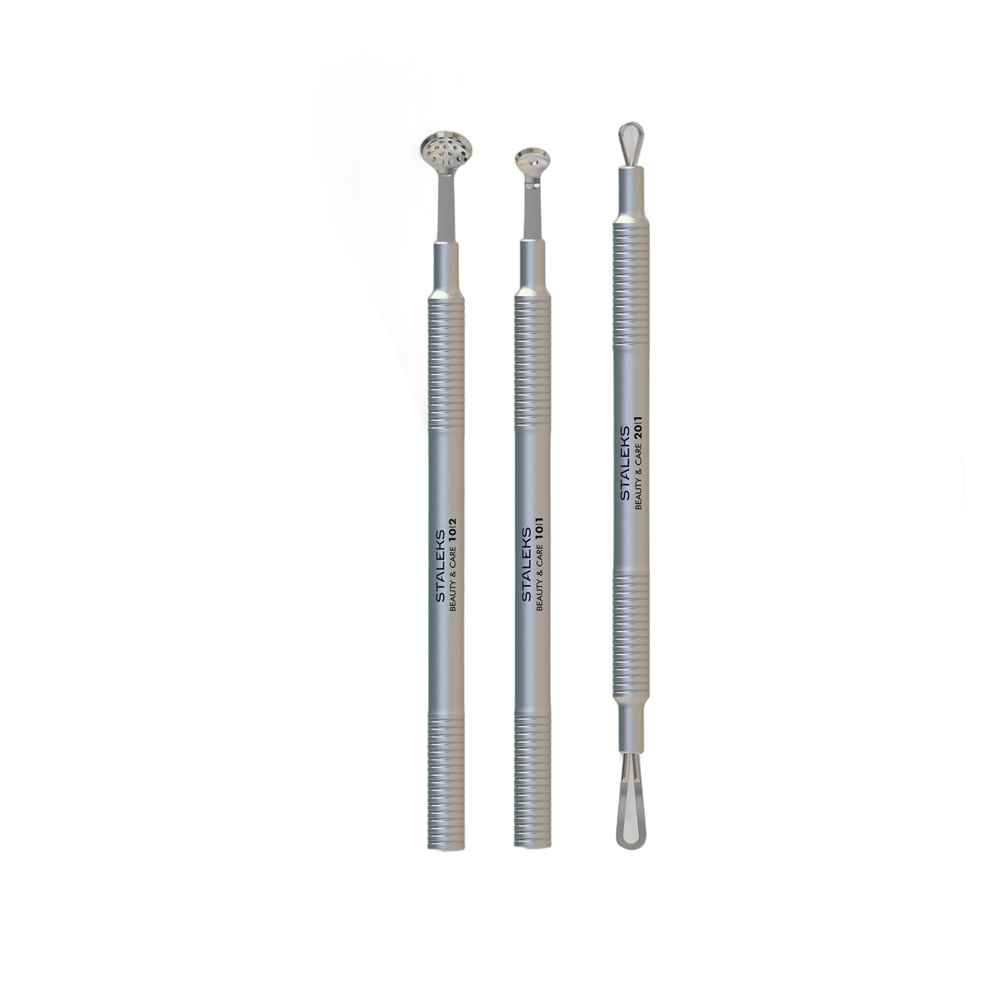 Cosmetology toolset "Clean Skin" BEAUTY & CARE 30 (Uno spoon, round spoon with 19 holes and double-ended loop)