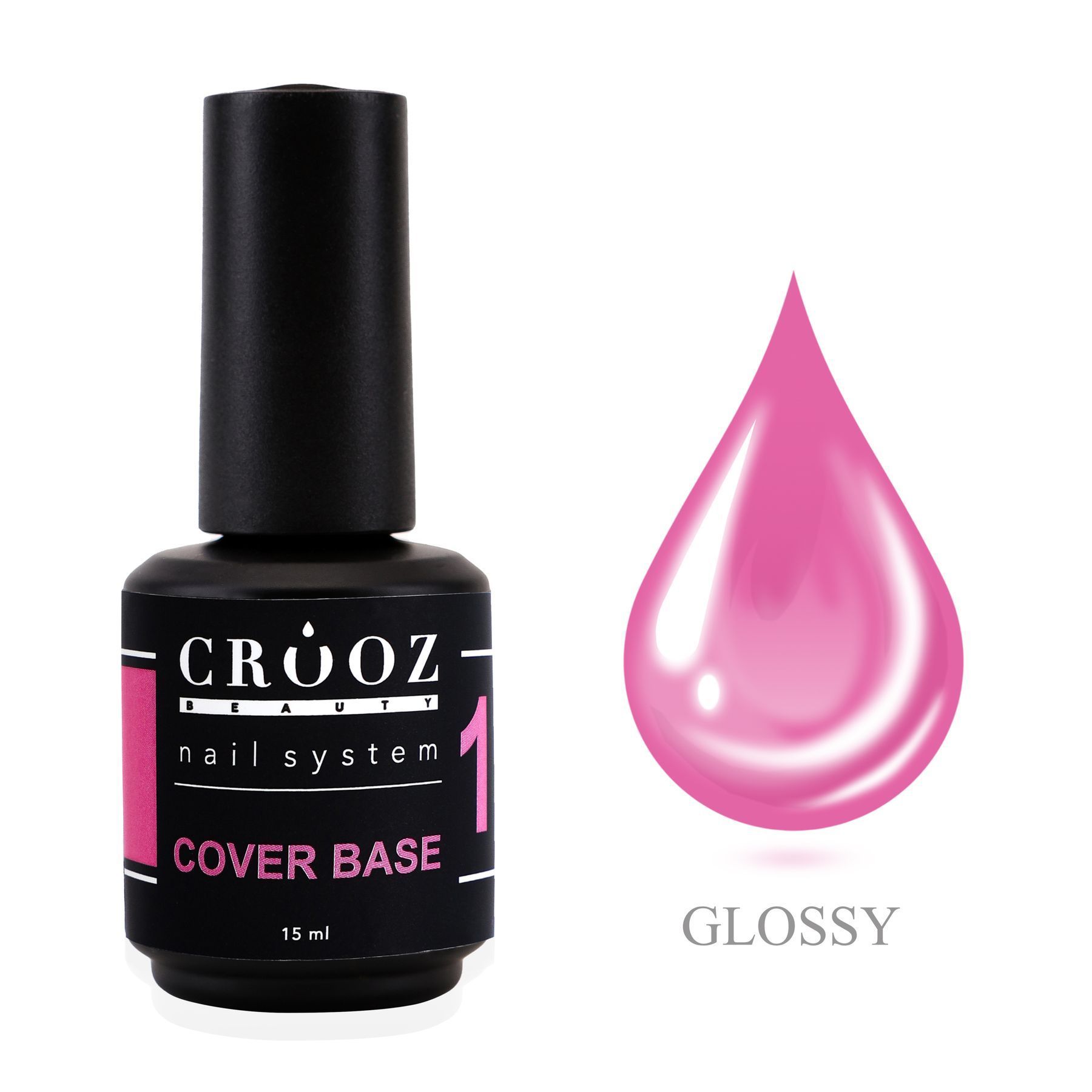 Crooz Base Cover №1 — roosa kamuflaažbaas, 8 ml