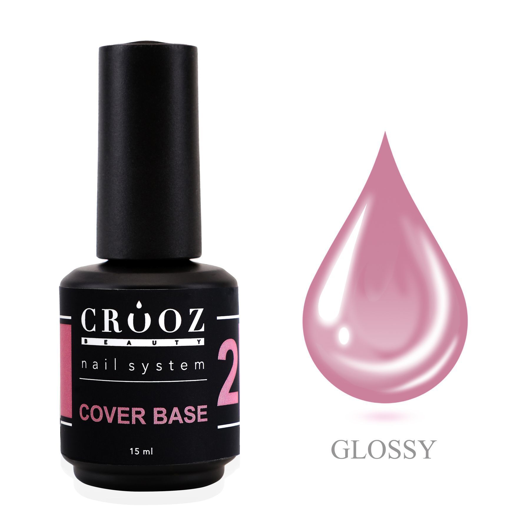 Crooz Base Cover №2 — roosa-nüüd kamuflaažbaas, 8 ml