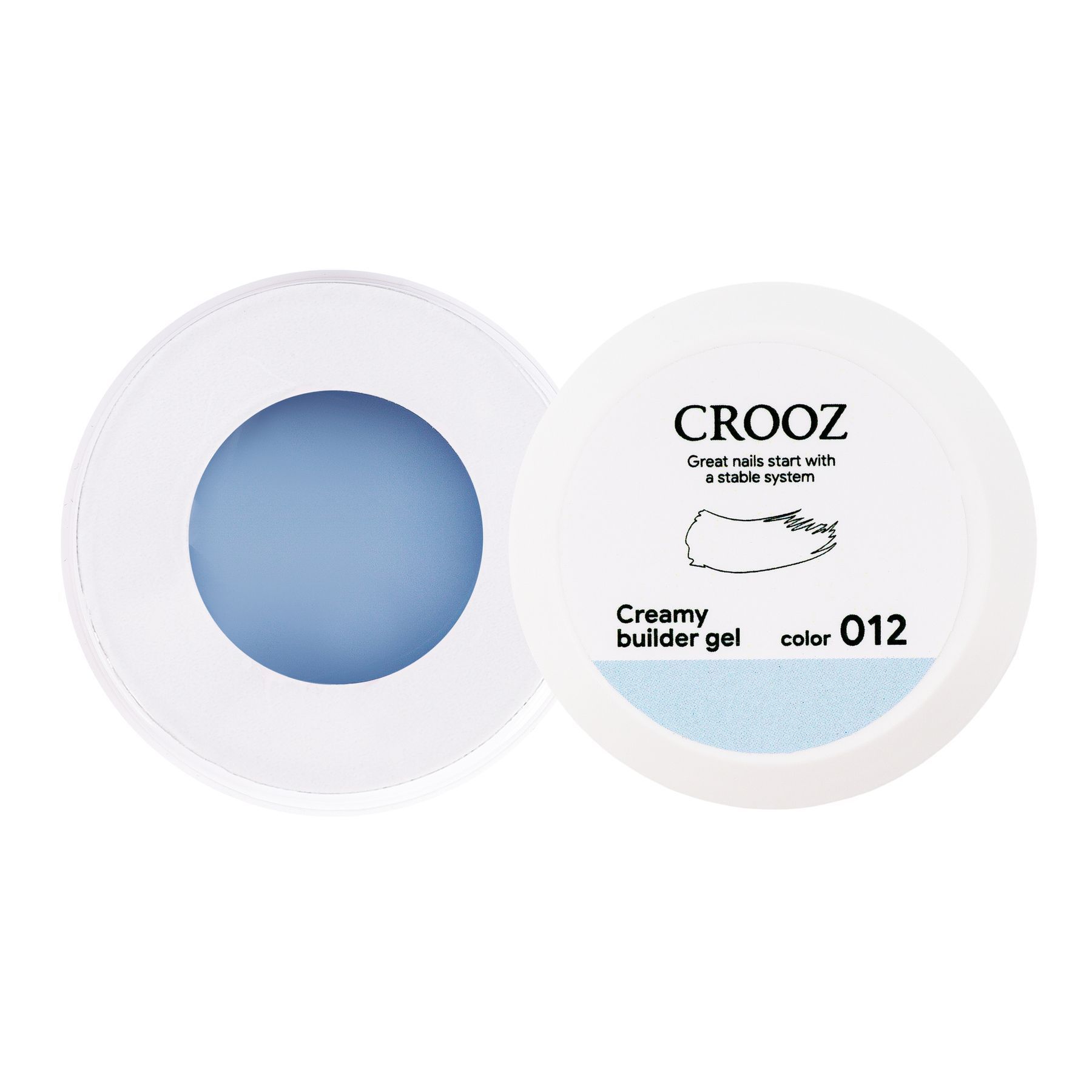 Crooz küünte pikendusgeel — Creamy Builder Gel 12, 30 ml