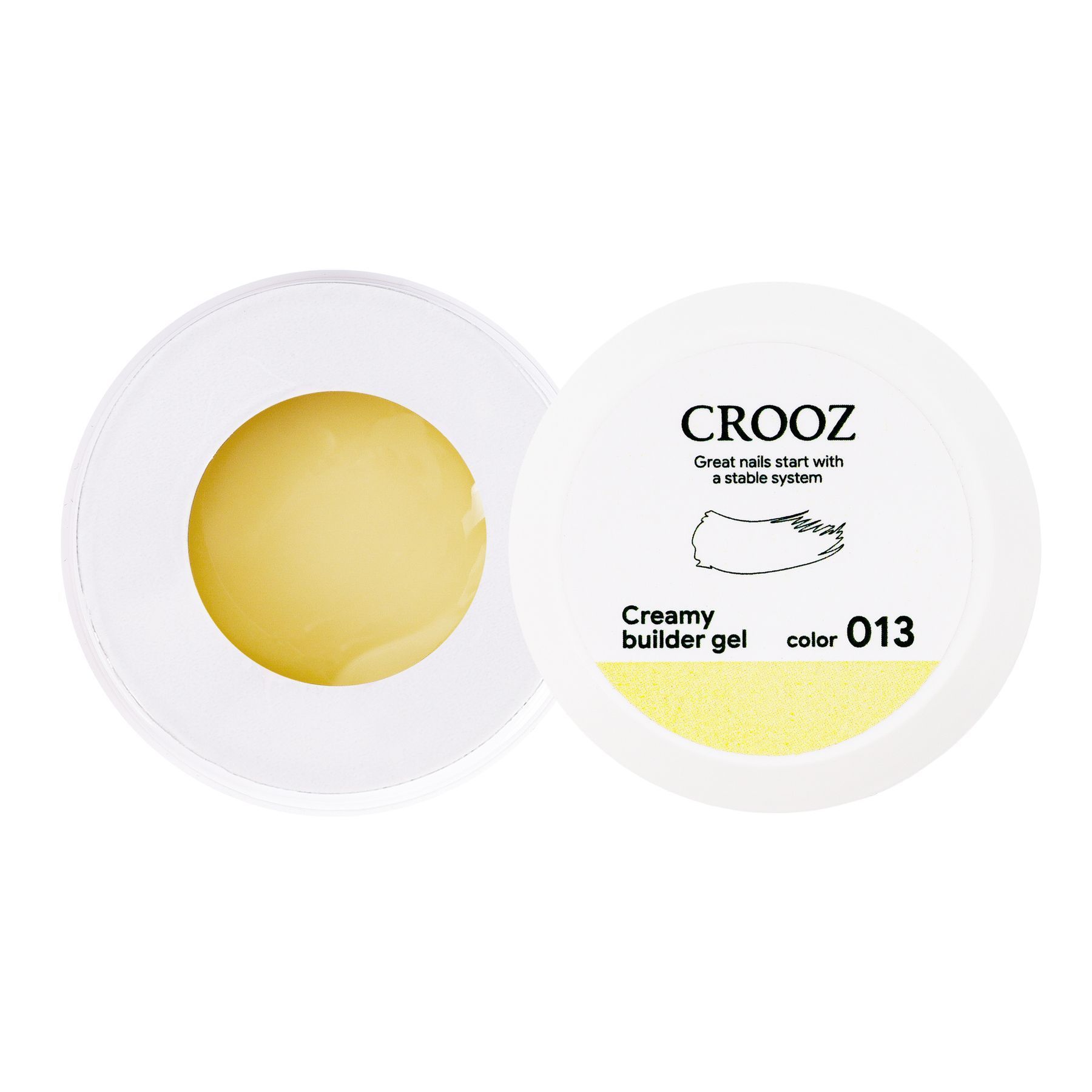 Osta küünte pikendusgeel Crooz Creamy Builder Gel №13 (15 ml) — hind 30 ml
