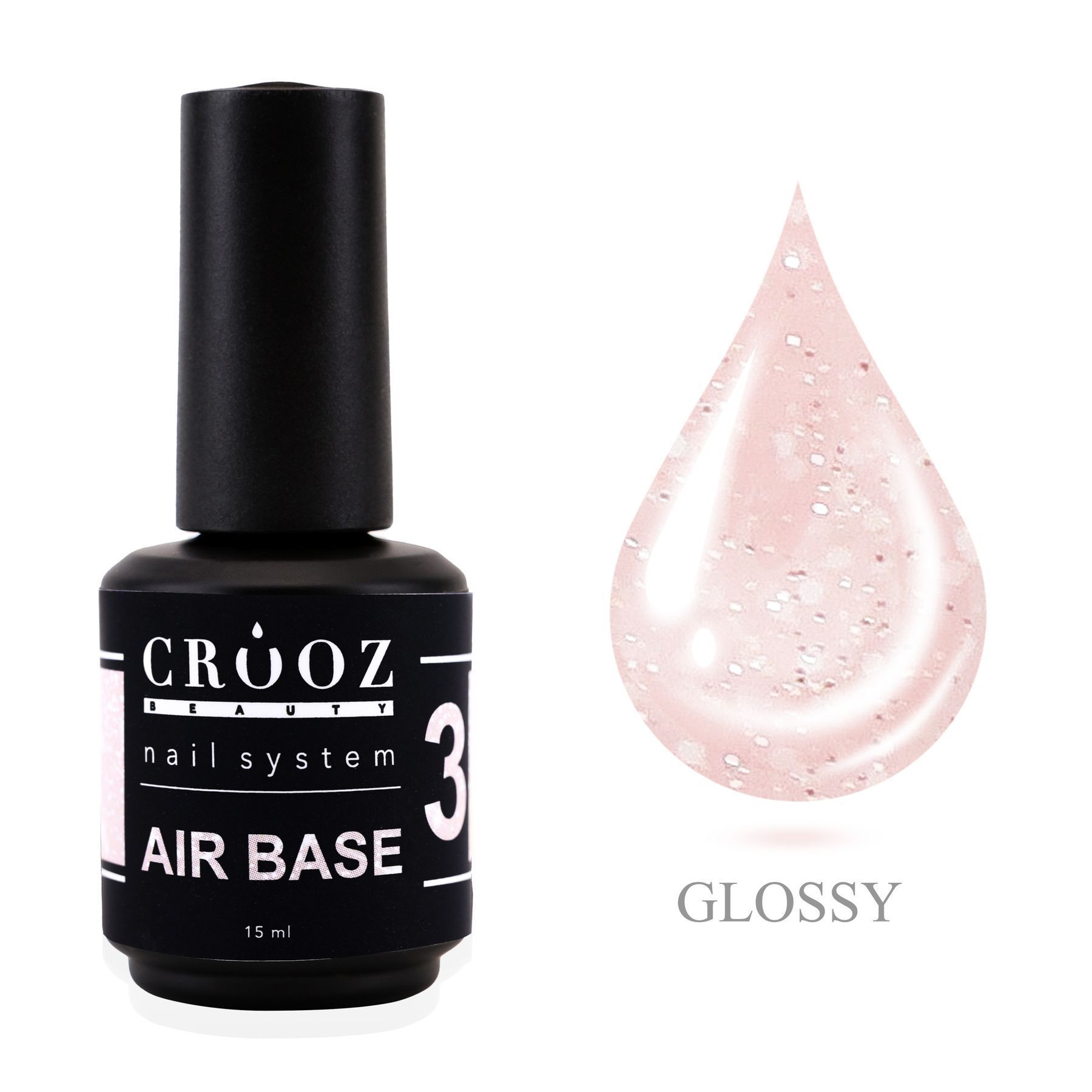 Crooz Air Base №3 — puudri-roosa baas šimmeriga, 15 ml