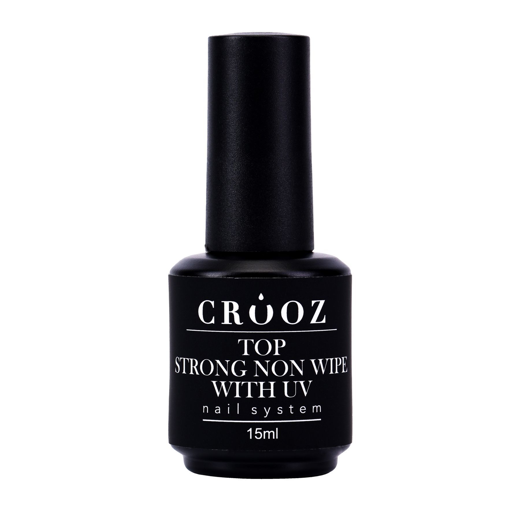 Crooz Top Strong No Wipe With UV — kleepuva kihita pealiskiht UV-filtriga, 15 ml