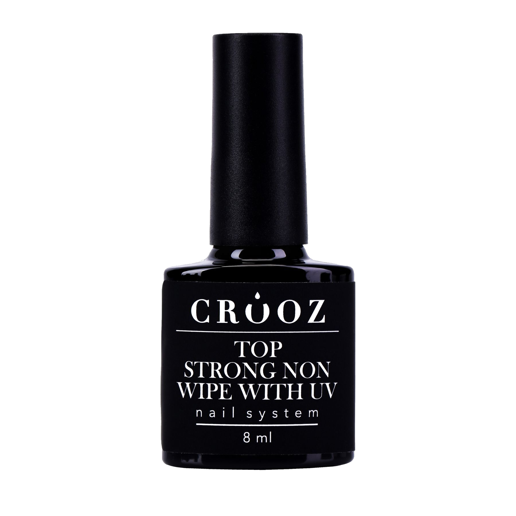 Crooz Top Strong No Wipe With UV — kleepuva kihita pealiskiht UV-filtriga, 8 ml