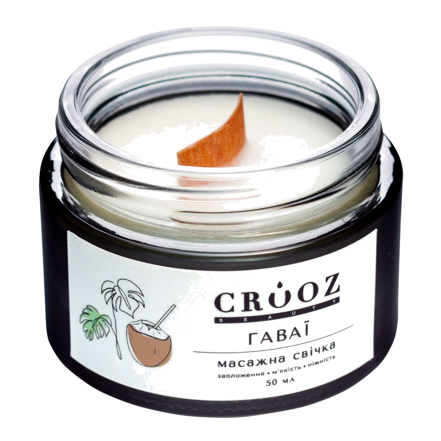 Crooz Massage candle Hawaii — nourishing care and aromatic relaxation