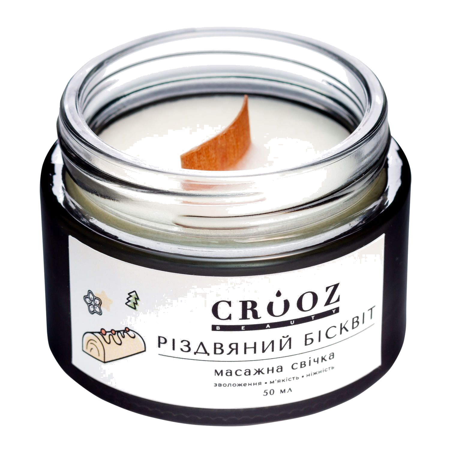 Crooz Массажная свеча «Рождественский Бисквит» — ароматный уход и релакс