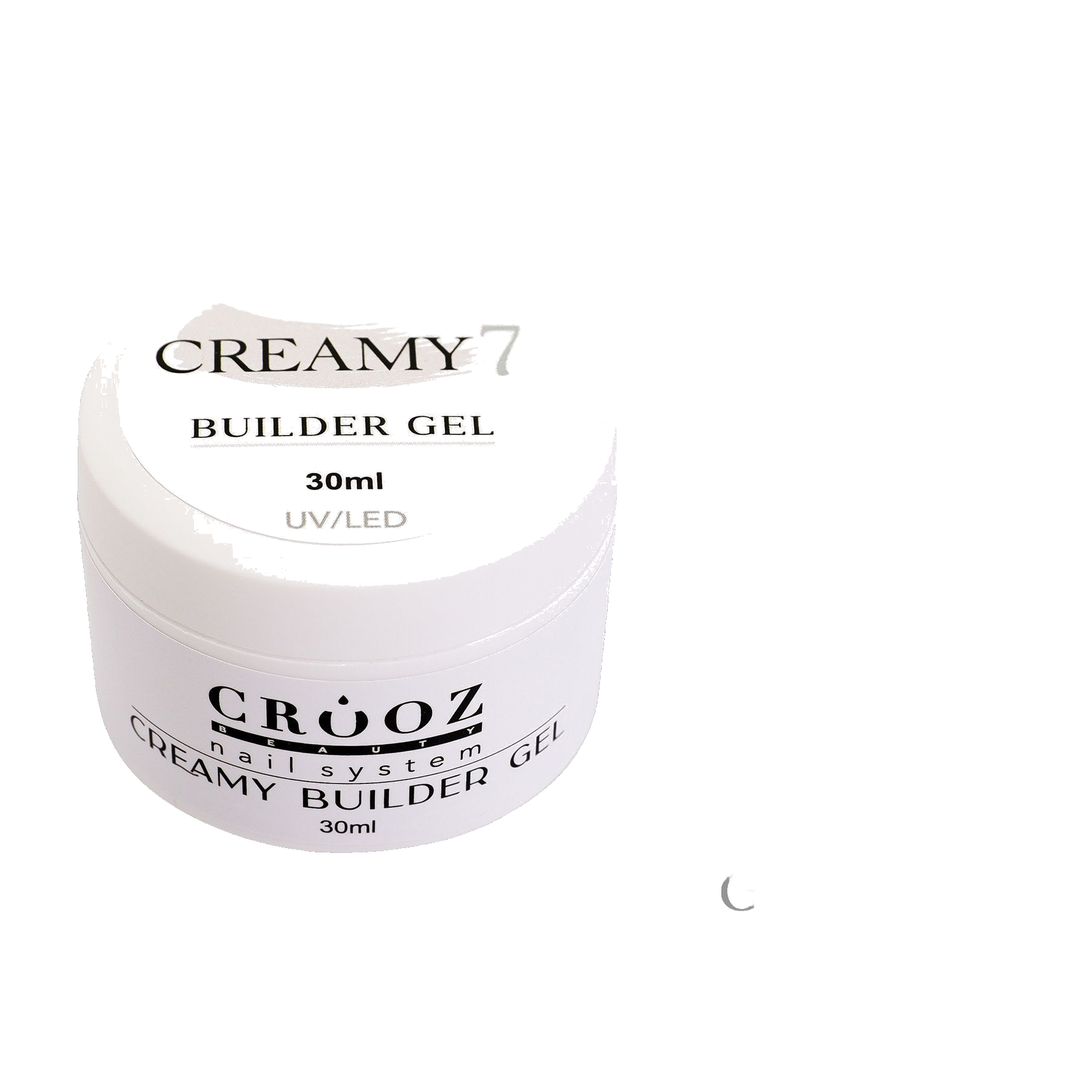 Crooz Creamy Builder Gel 7 — piimjas geel küünte pikendamiseks ja tugevdamiseks