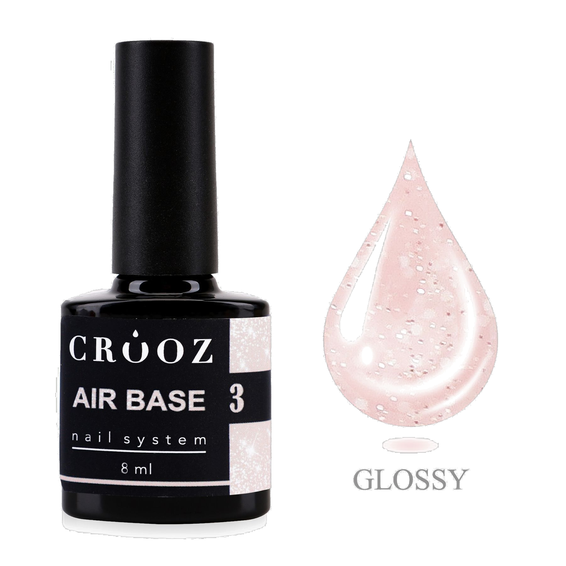 Crooz Air Base №3 — puudri-roosa baas šimmeriga, 8 ml