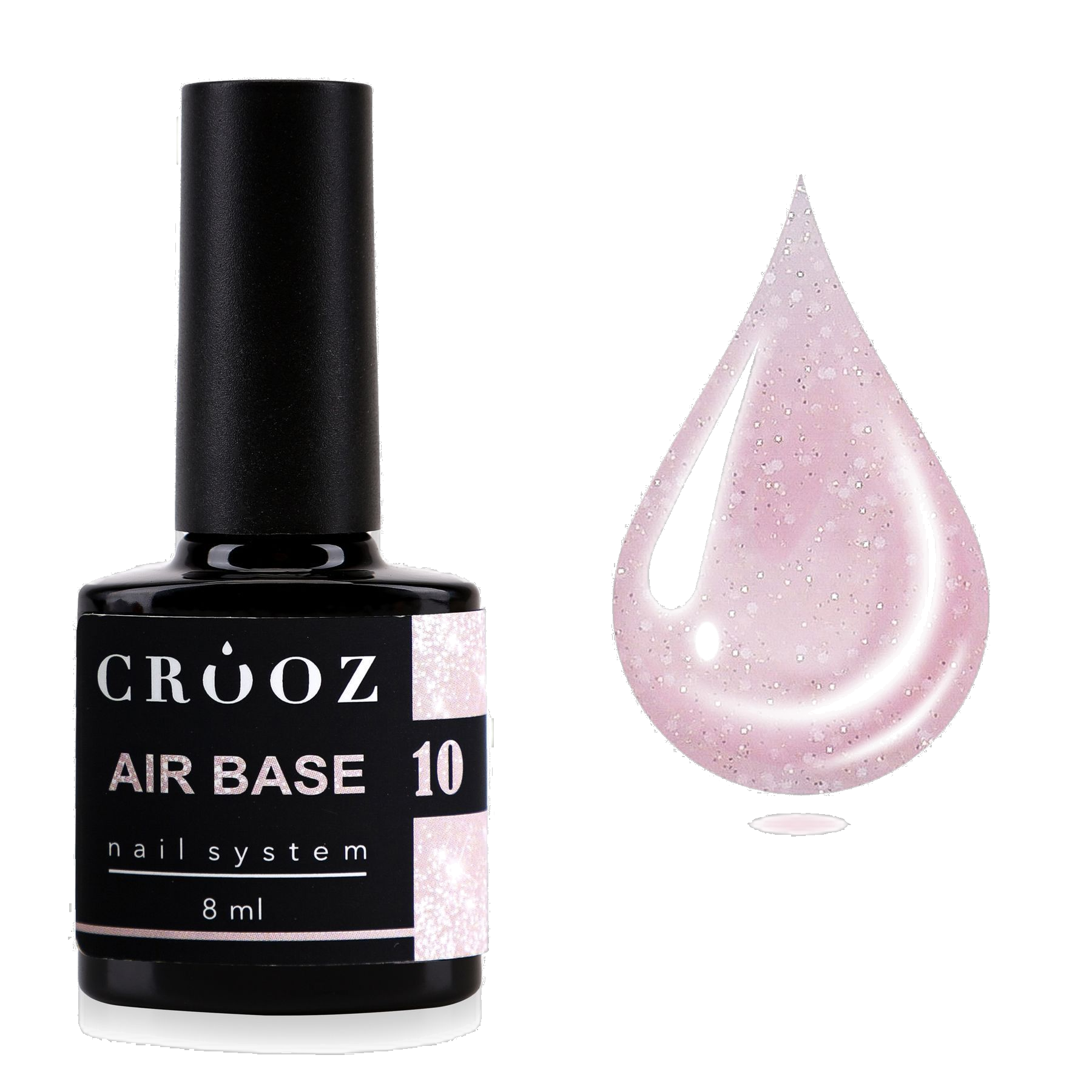 Crooz Air Base №10 — roosa kamuflaažbaas läikega, 8 ml