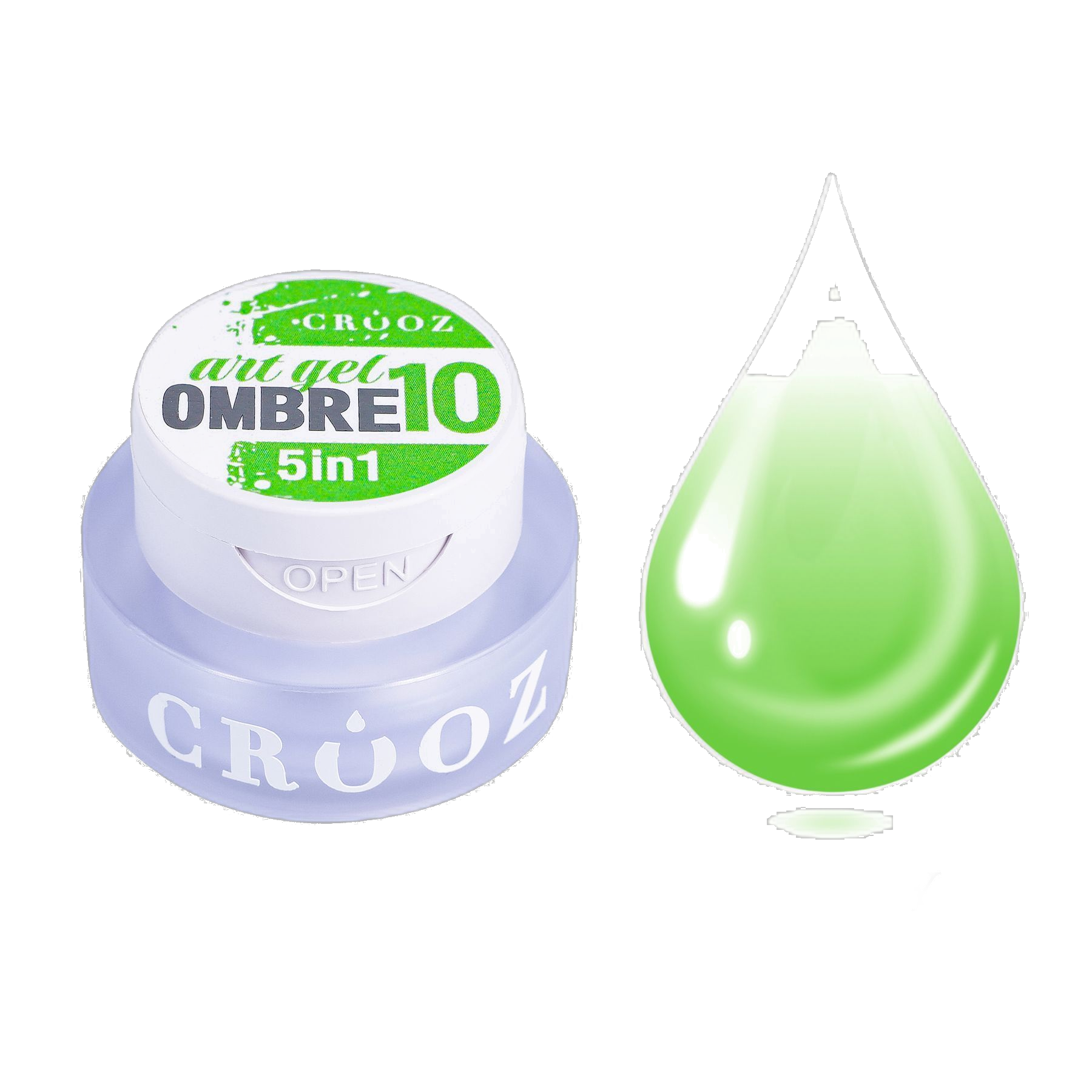 Crooz Art Gel Ombre №10 – geelvärv 5-in-1 ombre ja gradientide jaoks, 3 ml