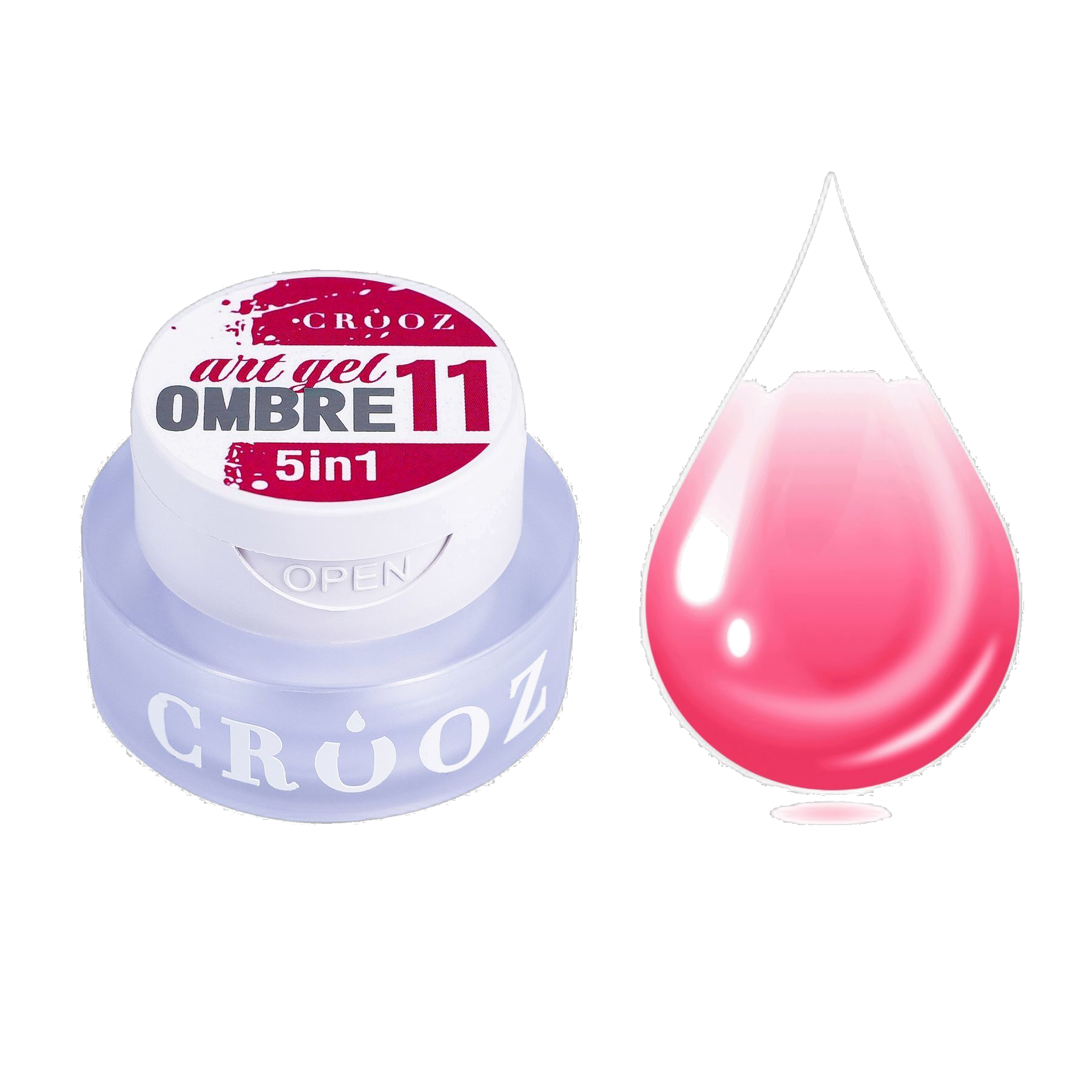 Crooz Art Gel Ombre №11 – geelvärv 5-in-1 ombre ja gradientide jaoks, 3 ml