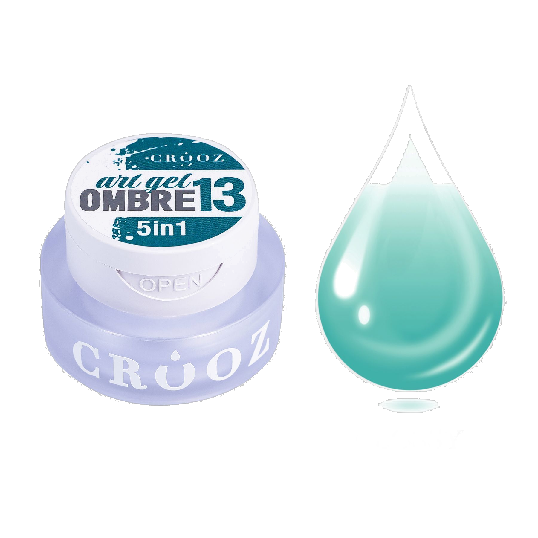 Crooz Art Gel Ombre №13 – geelvärv 5-in-1 ombre ja gradientide jaoks, 3 ml