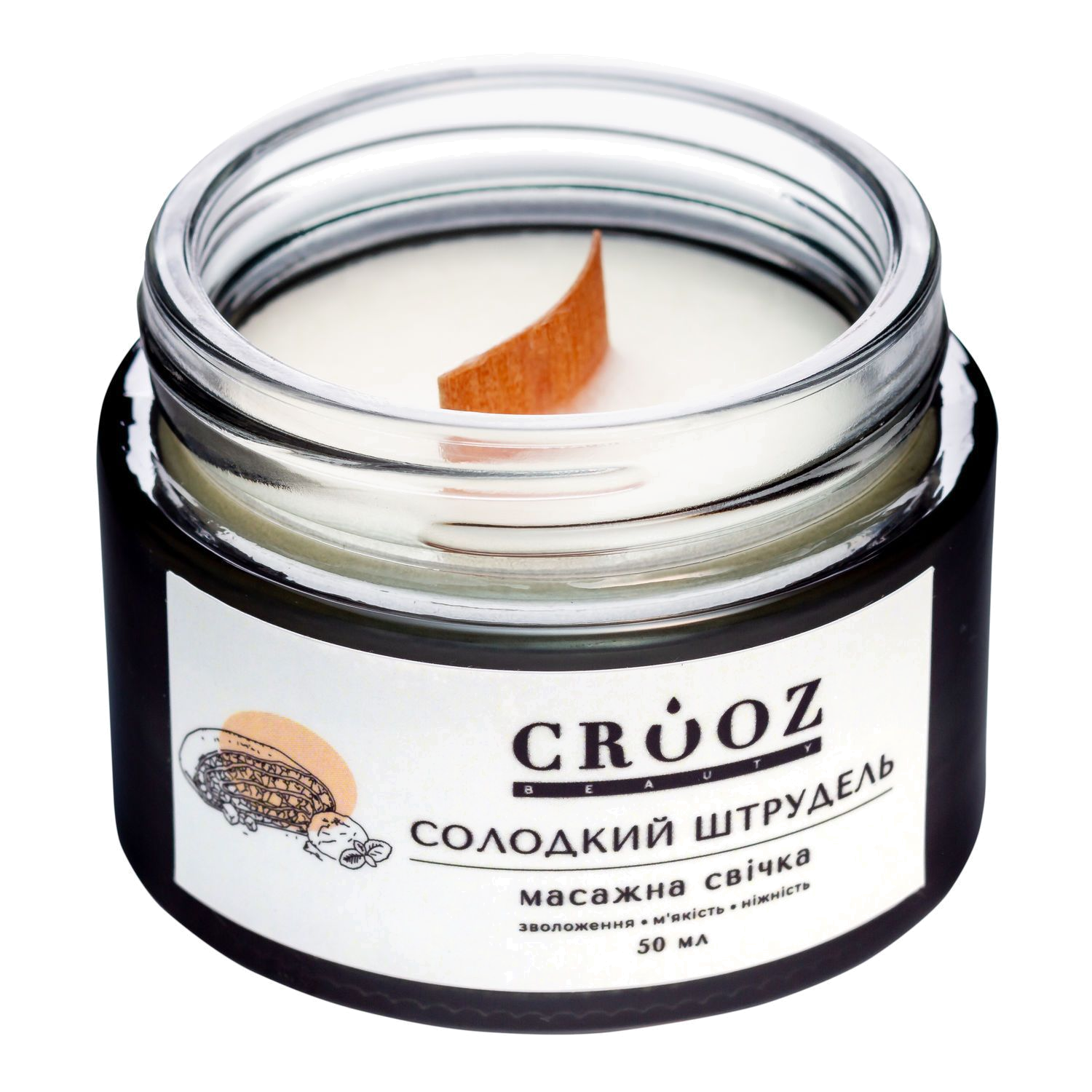 Crooz Massaaži küünal «Magus Strudel» — aromaatne hooldus ja lohustus