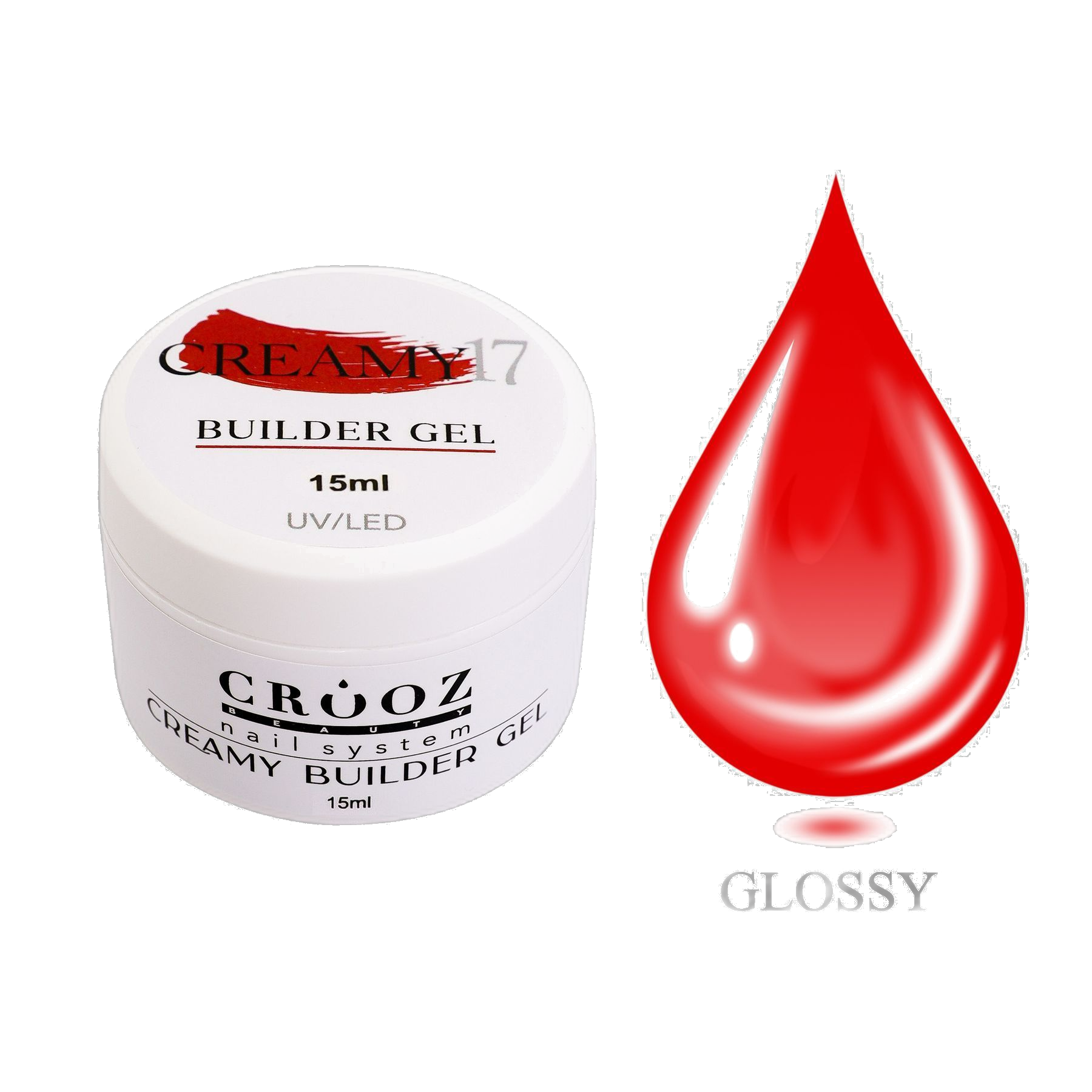 Crooz Geel pikendamiseks Creamy Builder gel 17 osta hinnaga 219 UAH UAH — professionaalsed materjalid CROOZ-ist 15 ml