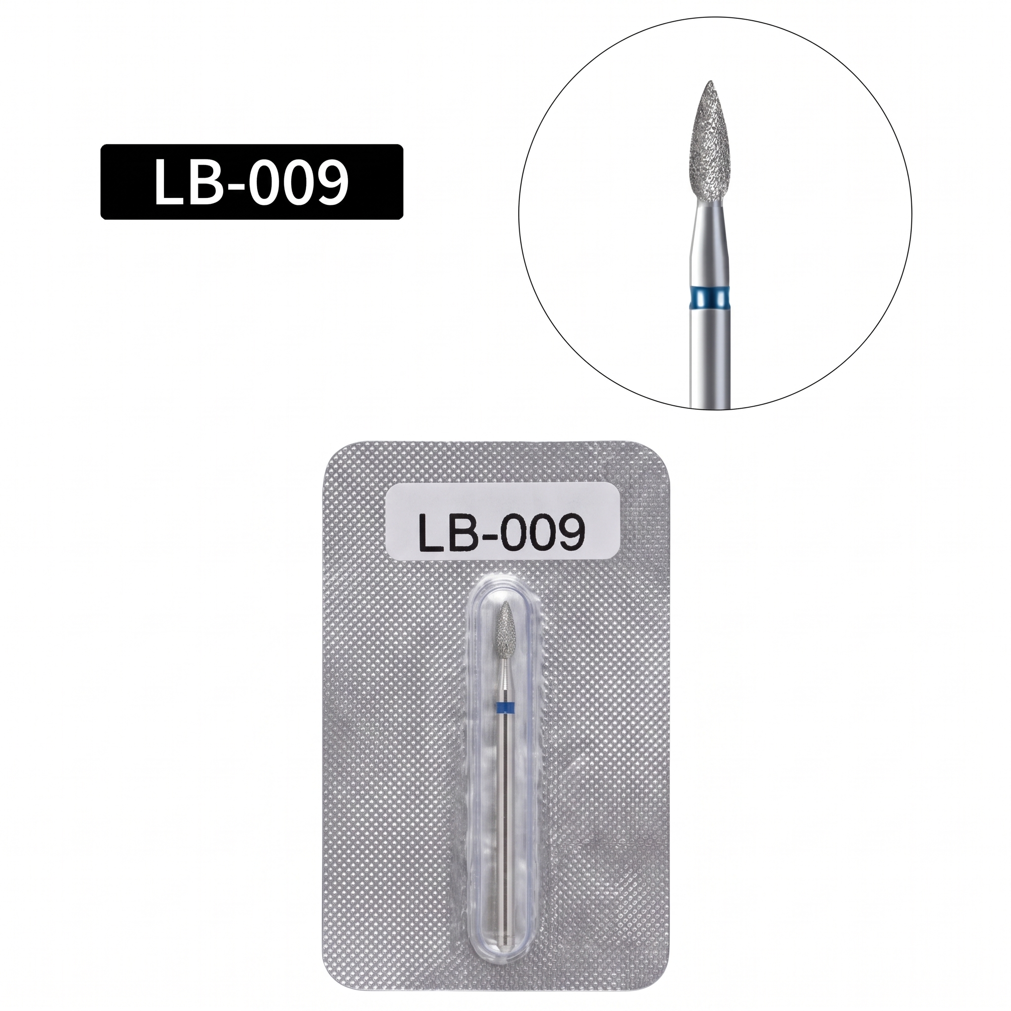 Teemantfrees Leek LB-009, keskmine abrasiivsus (sinine), 1 tk