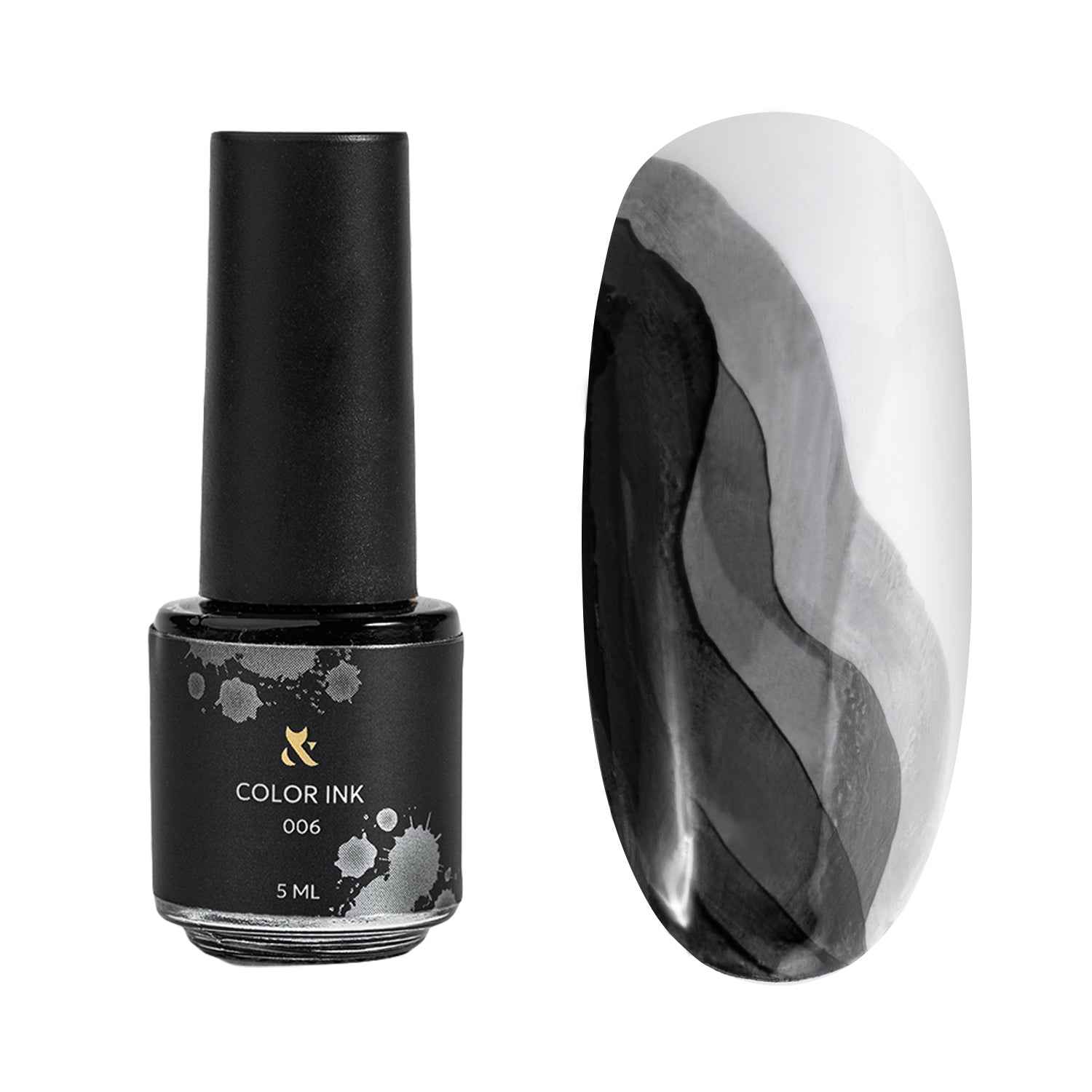F.O.X Color Ink 006 Black — disainitint, 5 ml