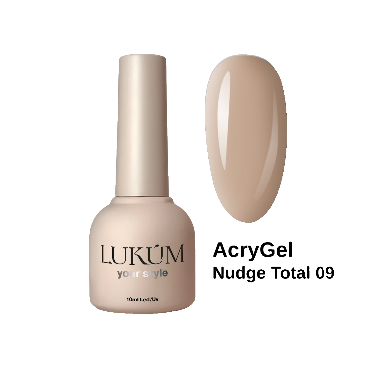 Lukum Nudge Total AcryGel 09, 15 ml