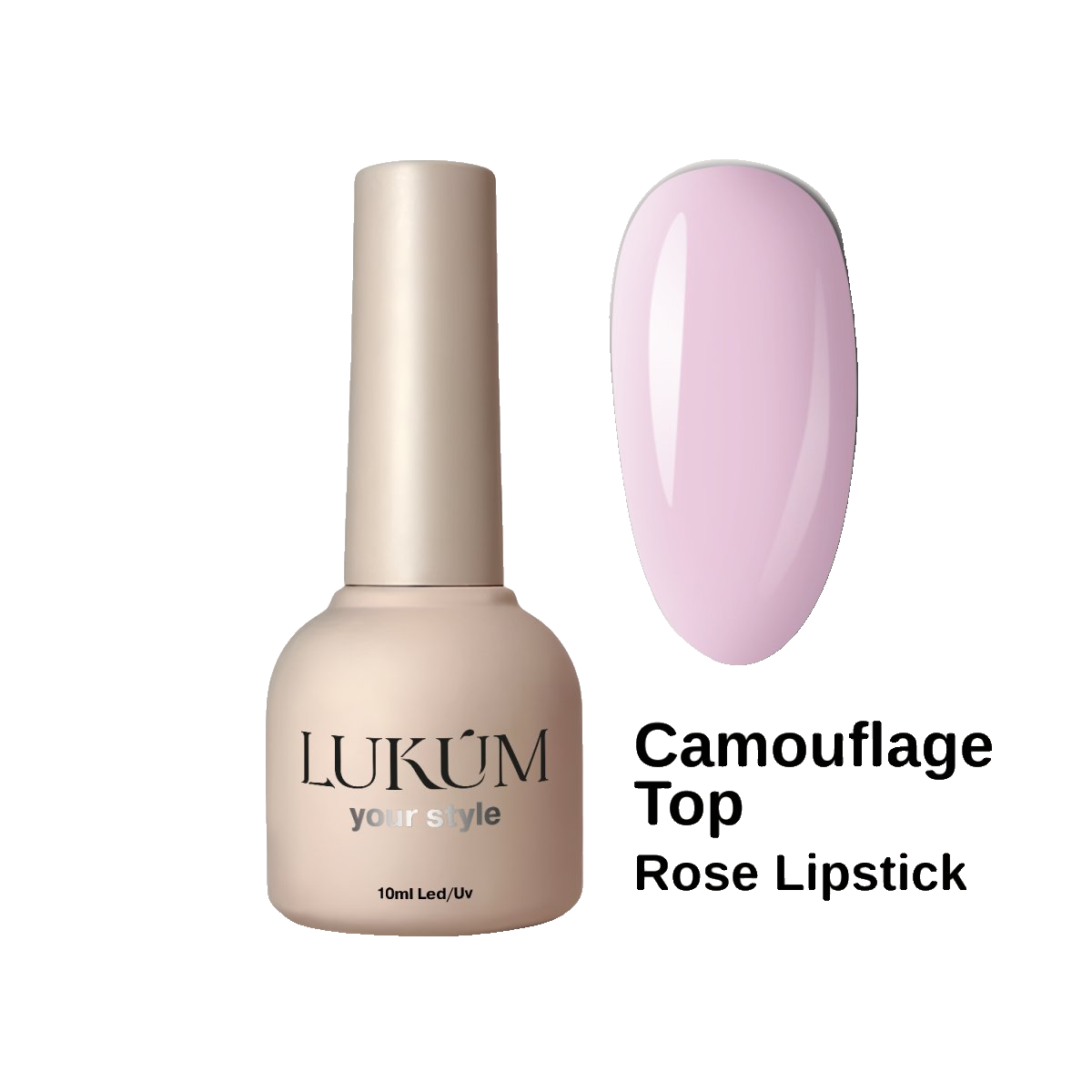 Lukum Camouflage Top, 10 ml (Lipstick Rose)