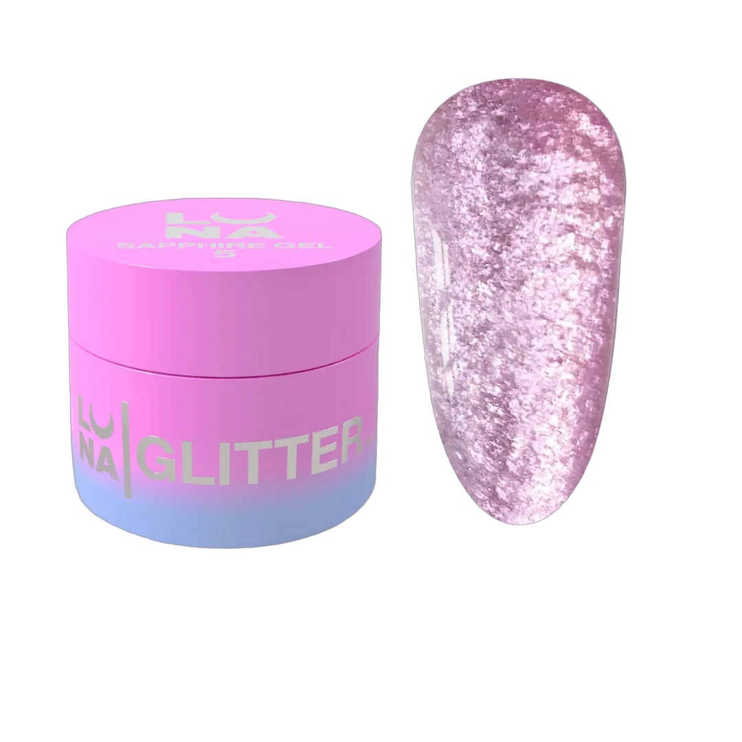 Küünte glitter Sapphire Gel nr 5 5ml