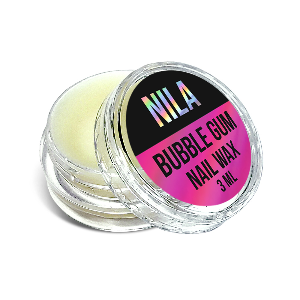 Küünevaha Nila Bubble Gum 3ml plastikust läbipaistev purk