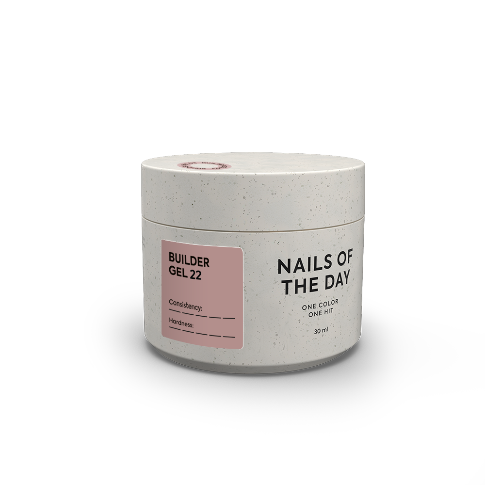 NAILSOFTHEDAY Builder Gel 22 — nude küünte pikendamise geel, 30 ml