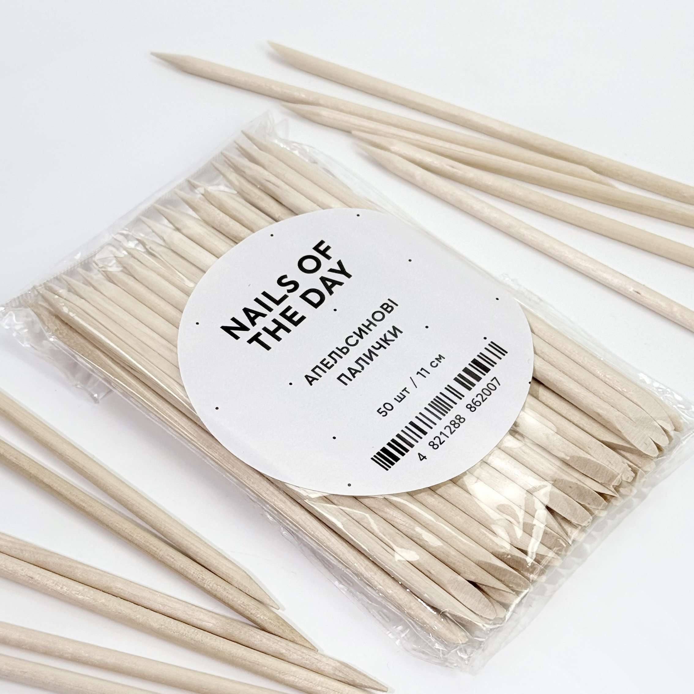 NAILSOFTHEDAY Апельсиновые палочки 11 см, 50 шт