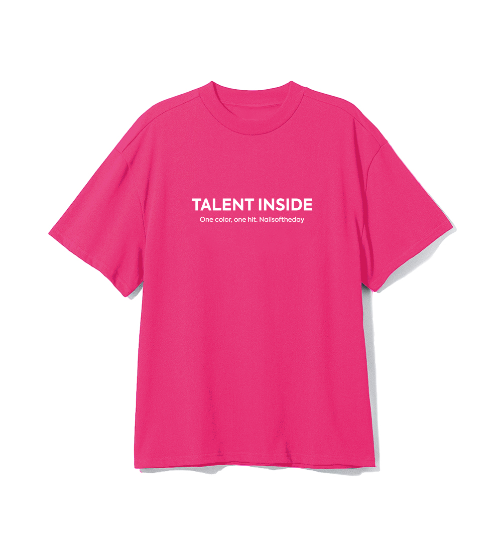 NAILSOFTHEDAY футболка TALENT INSIDE Bright Pink