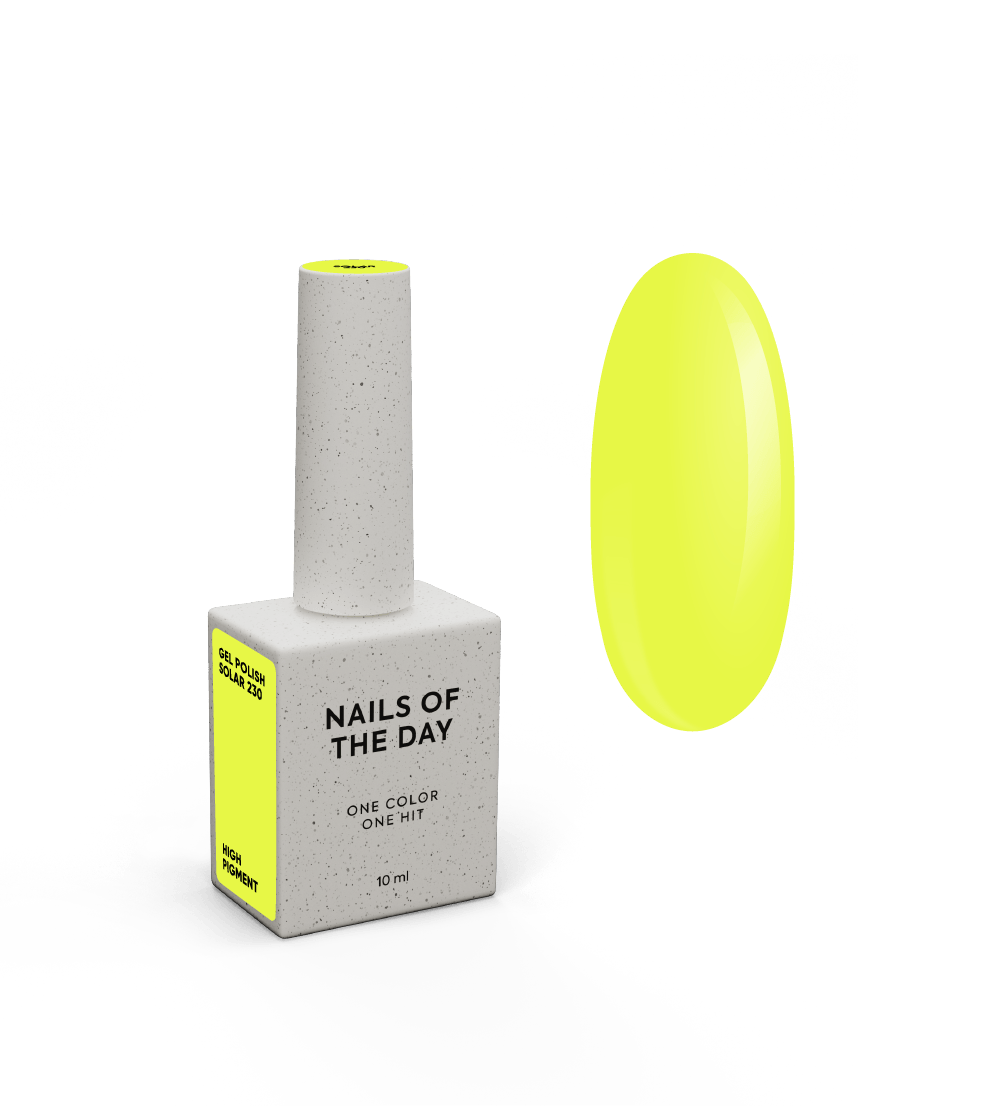 NAILSOFTHEDAY Gel Polish Solar 230 — neoonkollane geellakk, 10 ml