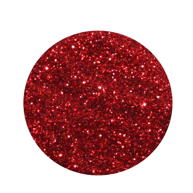 Glitter – punane. Ääreni täidetud ja mugav pakend meistrile. Tehasepakend