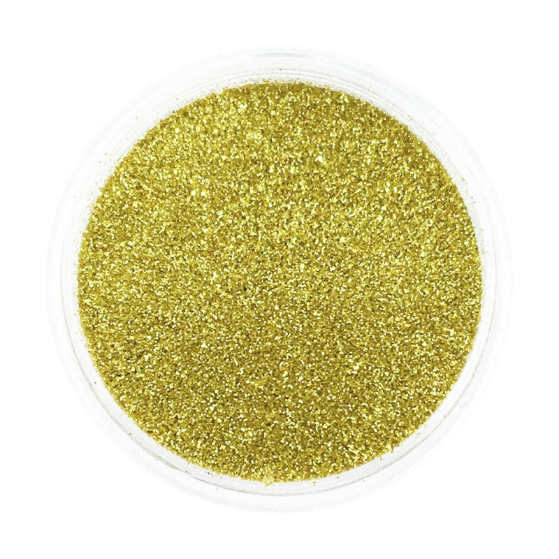 Glitter purgis – peegelkuld. Tehasepakend. Osakeste suurus 1/360 tolli