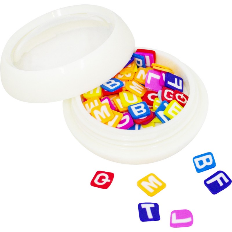 Fimo Fashion Jewellery ümmarguses purgis – kirjatähed