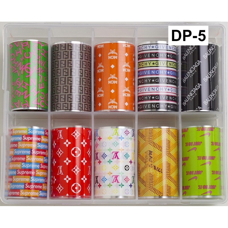 2x soodsam – 100 cm pikkune. Lai küünekujunduse fooliumikomplekt DP-5