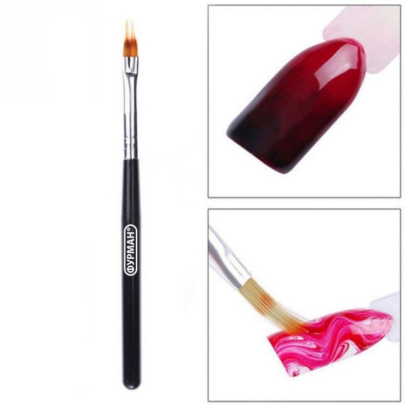 Ombre pintsel puidust käepidemega