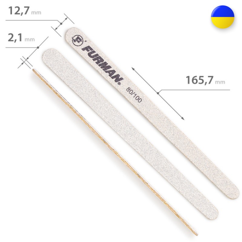 Пилочка для нігтів FURMAN крапля 80/100
