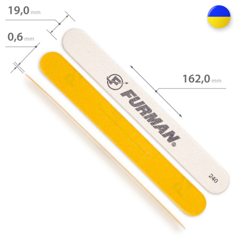 Змінні наждаки для прямої металевої основи 240 грит, 10 шт