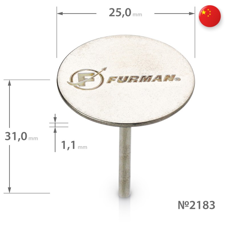 Metallalus pediküüridiskile Ø25,0*1,1*31,0 (läbimõõt 25mm) KRY130/169 (2183)