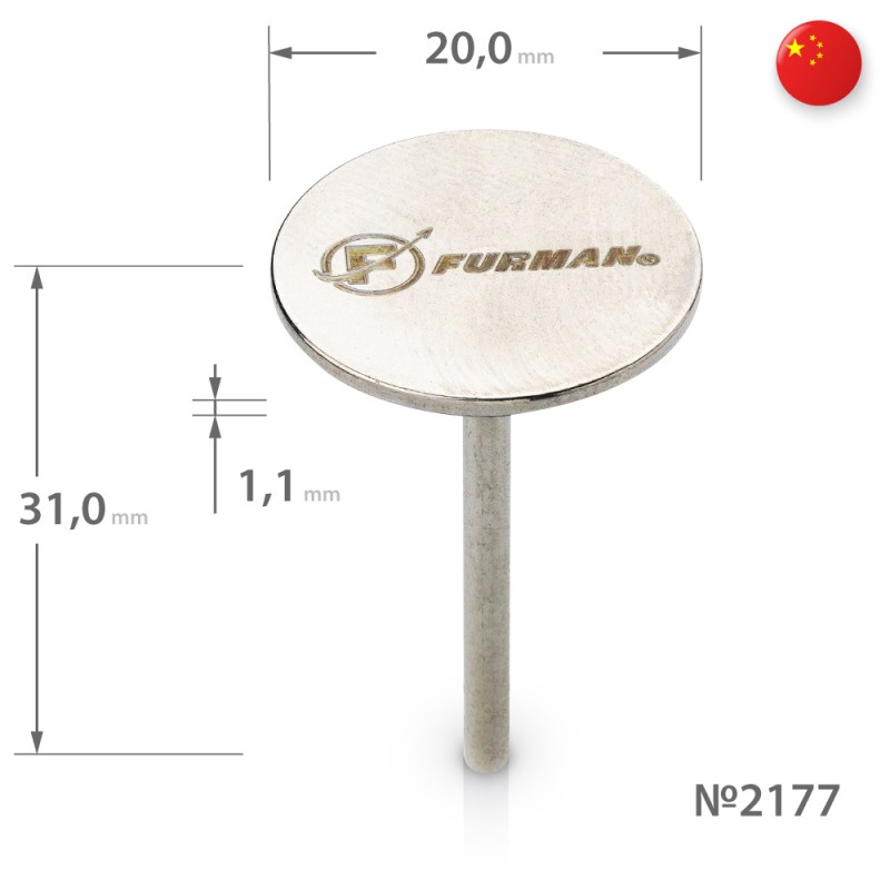 Metallalus pediküüridiskile Ø20,0*1,1*31,0 (läbimõõt 20mm) KRY130/169 (2177)