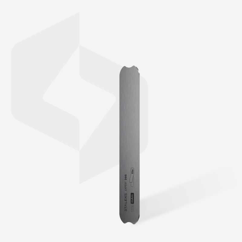 Metal straight nail file base EXPERT 20s (130 mm) MBE-20s