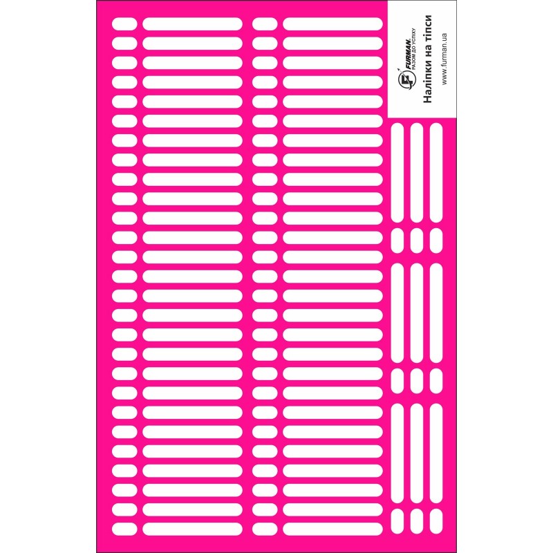 Kleepsud küünetippide jaoks, 63 tk, ERE ROOSA, 9×65 mm