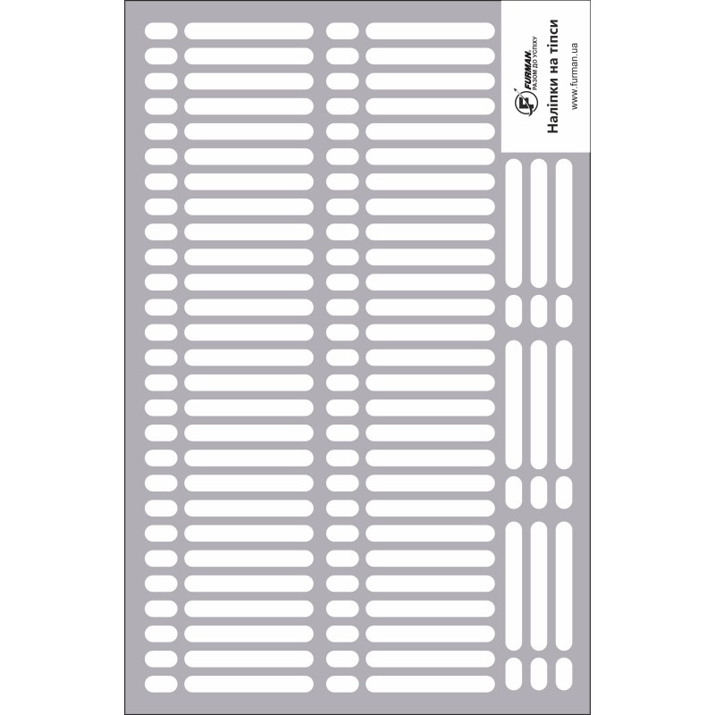 Kleepsud küünetippide jaoks, 63 tk, HALL, 9×65 mm