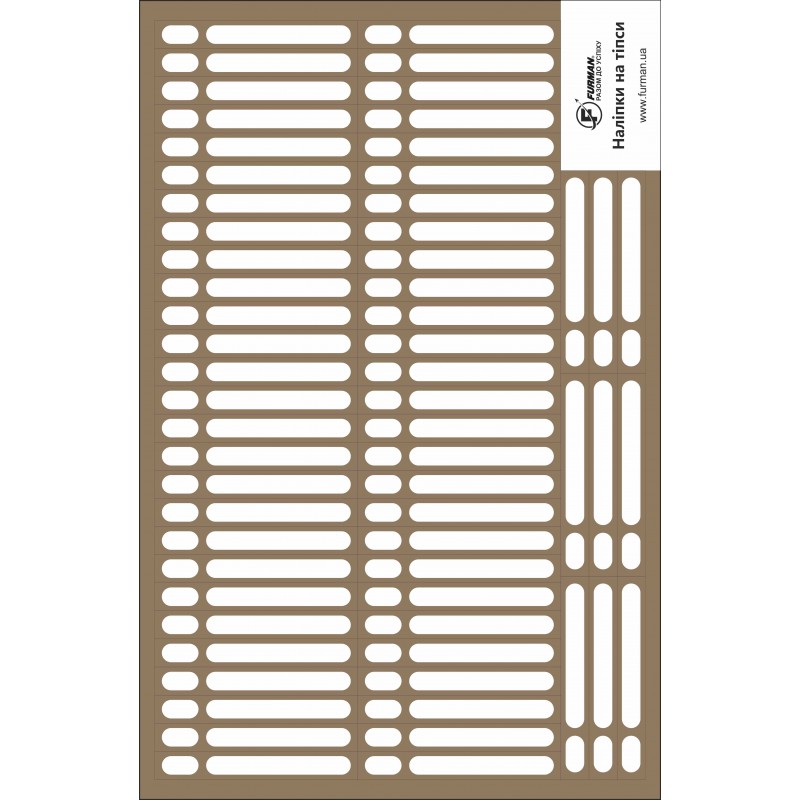Kleepsud küünetippide jaoks, 63 tk, KAPUTŠINO, 9×65 mm