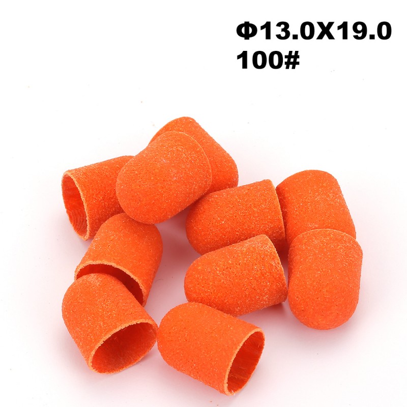 10 pediküürilihvhülsi pakk Ø13×19, läbimõõt 13 mm, teravus 100