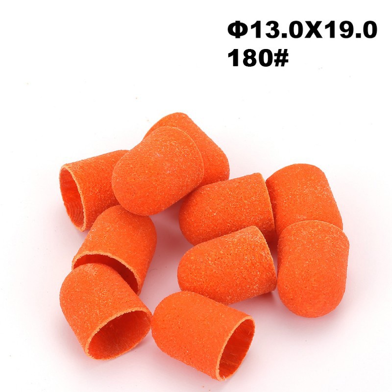 10 pediküürilihvhülsi pakk Ø13×19, läbimõõt 13 mm, teravus 180