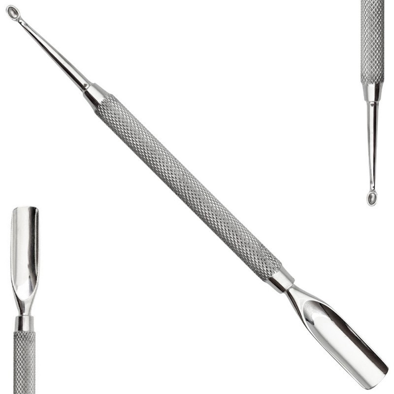 Cuticle pusher Model No.2, stainless steel