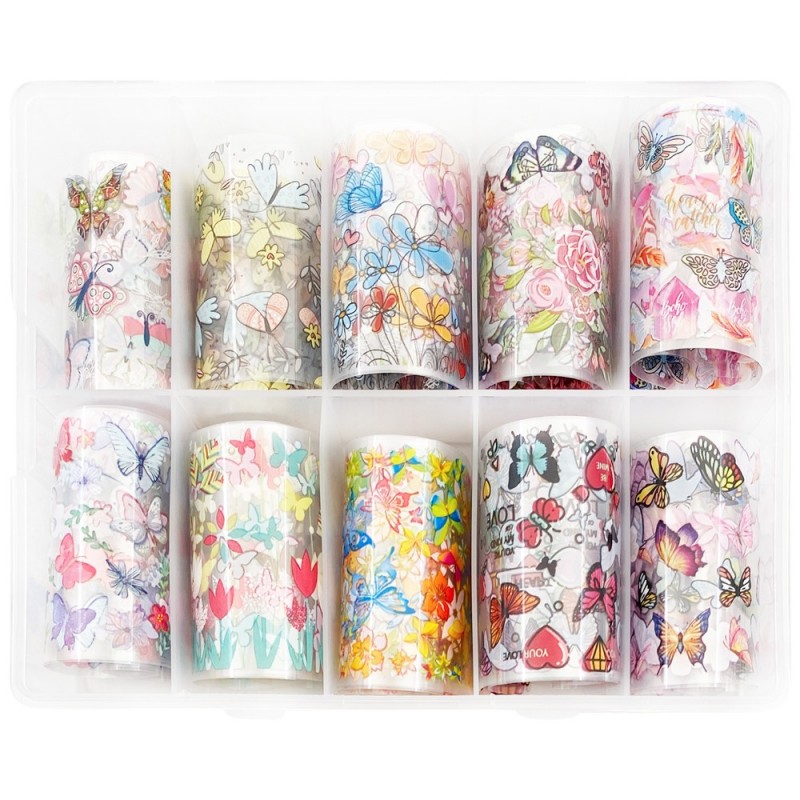 Laia küünekunsti fooliumi komplekt, 50cm, 10 tk - B1