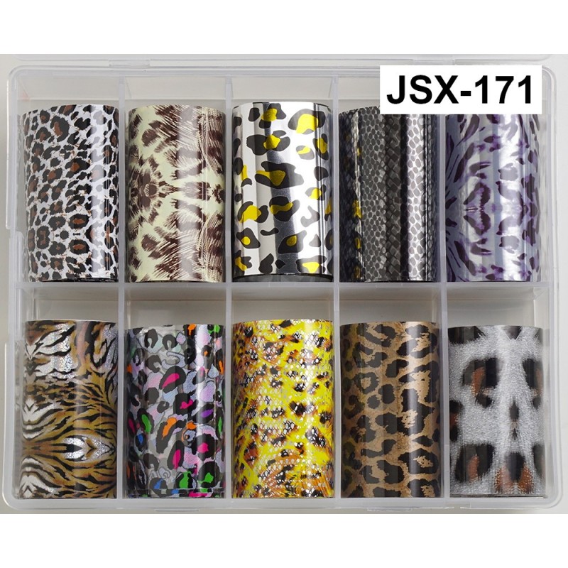 2x kasulikum - pikkus 100cm. Laia küünekunsti fooliumi komplekt JSX-171