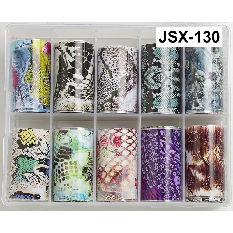2x Better Value – 100 cm Length. Wide Foil Set for Nail Design JSX-130