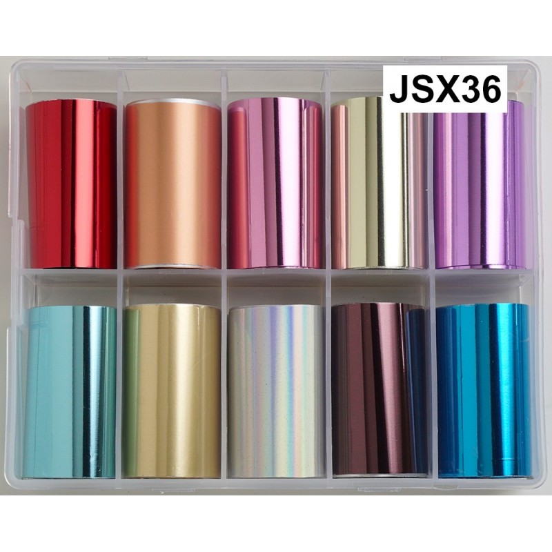 2x soodsam – 100 cm pikkus. Lai fooliumikomplekt küünte disainiks JSX36