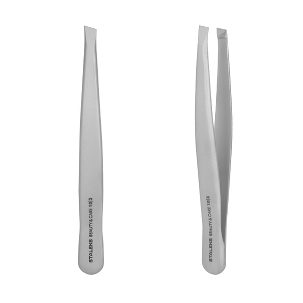 Eyebrow tweezers BEAUTY & CARE 10 TYPE 3 (wide beveled)