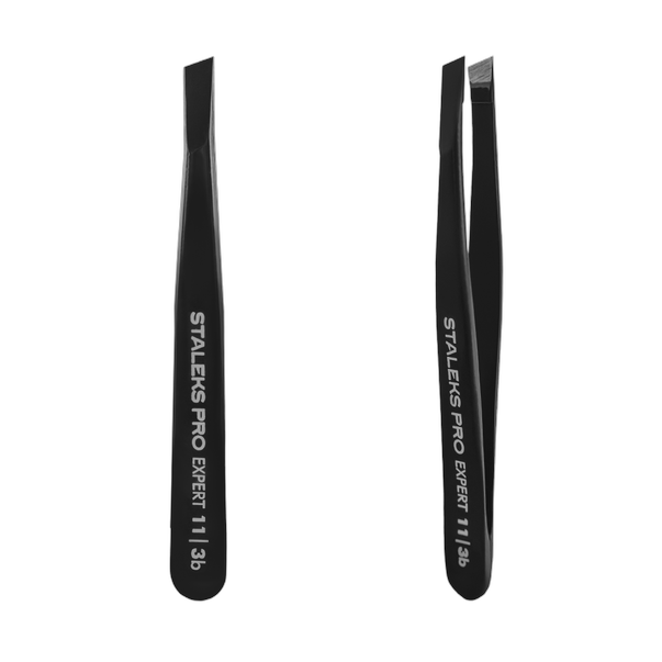 Eyebrow tweezers black EXPERT 11 TYPE 3b (wide beveled)